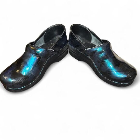 Dansko Women’s Black Leather Professional Clogs Size 38 EU (7.5–8 US) Comfort Wo - Picture 4 of 8